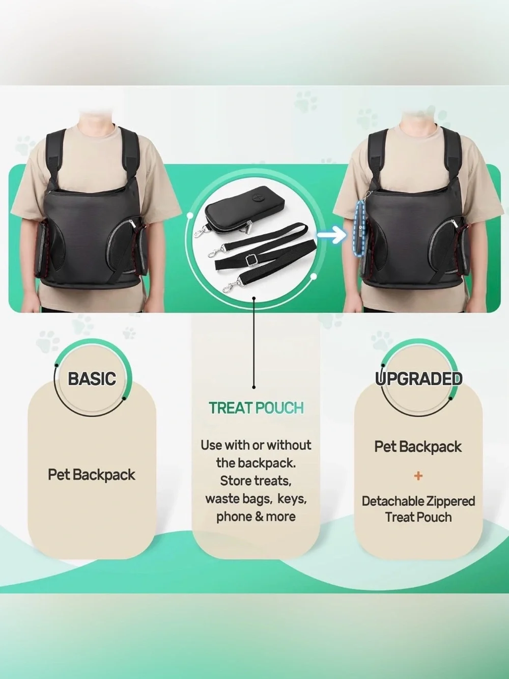 Front-Opening Pet Carrier Backpack - Black